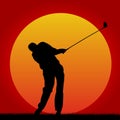 Golf - sunset