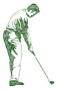The Golf Swing Pose