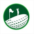 Golf symbol. logo golf. golf tournament.