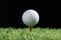 Golf on tee Royalty Free Stock Photo