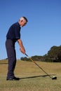 Golf Tee Off Royalty Free Stock Photo