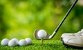 Golf tee off Royalty Free Stock Photo