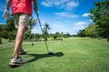 Golf tee off Royalty Free Stock Photo