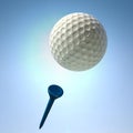 Golf Tee Shot Action Royalty Free Stock Photo