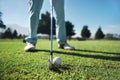 Golf tee shot Royalty Free Stock Photo