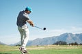 Golf tee shot Royalty Free Stock Photo