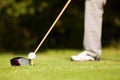 Golf teeing Royalty Free Stock Photo