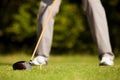 Golf teeing Royalty Free Stock Photo