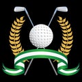Golf Themed Background Royalty Free Stock Photo