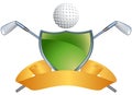 Golf Themed Background - Green Shield