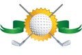 Golf Themed Background - Seal Royalty Free Stock Photo
