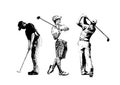 Golf trio