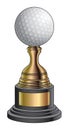 Golf Trophy - Gold and Black Base