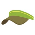 golf visor. Vector illustration decorative design Royalty Free Stock Photo