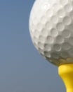 Golfball close-up Royalty Free Stock Photo