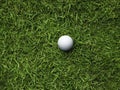 Golfball_on_rough Royalty Free Stock Photo