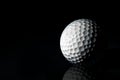 Golfballs on black Background Royalty Free Stock Photo