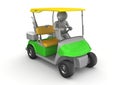 Golfcar driver - Sports Royalty Free Stock Photo
