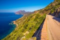 Golfe de Girolata from Bocca Di Palmarella, Corsica, France. Royalty Free Stock Photo