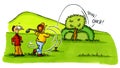 Golfer accident - Golf Cartoons Series Number 2