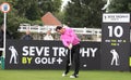 Golfer in action at the Seve trophy 2013 , france Royalty Free Stock Photo