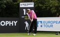 Golfer in action at the Seve trophy 2013 , france Royalty Free Stock Photo