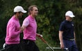 Golfer in action at the Seve trophy 2013 , france Royalty Free Stock Photo