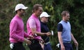 Golfer in action at the Seve trophy 2013 , france Royalty Free Stock Photo