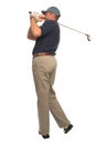 Golfer ball flight Royalty Free Stock Photo