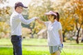 Golf Couple Royalty Free Stock Photo