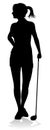 Golfer Golf Sports Person Silhouette Royalty Free Stock Photo