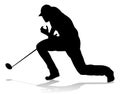 Golfer Golf Sports Person Silhouette Royalty Free Stock Photo