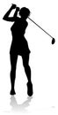 Golfer Golf Sports Person Silhouette Royalty Free Stock Photo