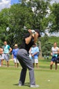 Golfer Martin Kaymer leading off Royalty Free Stock Photo