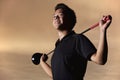 Golfer portrait Royalty Free Stock Photo
