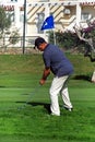 Golfer on the putting green, Caleta de Velez.