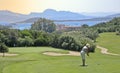 Golfer in Sardinia Royalty Free Stock Photo