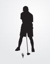 Golfer silhouette