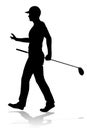 Golfer Golf Sports Person Silhouette Royalty Free Stock Photo