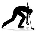 Golfer Golf Sports Person Silhouette Royalty Free Stock Photo