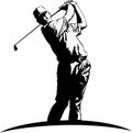 Golfer Vector Illustration