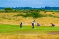 Golfers Royal Cinque Ports Golf Club Sandwich Bay UK