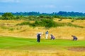 Golfers Royal Cinque Ports Golf Club Sandwich Bay UK