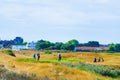 Golfers Royal Cinque Ports Golf Club Sandwich Bay UK