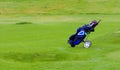 Golfing equipment in the bag Royalty Free Stock Photo