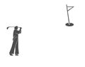 Golfing illustration