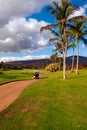 Golfing in Oahu, Hawaii Royalty Free Stock Photo