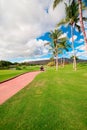 Golfing in Oahu, Hawaii Royalty Free Stock Photo