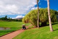 Golfing in Oahu, Hawaii