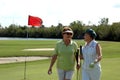 Golfing Senior women Royalty Free Stock Photo